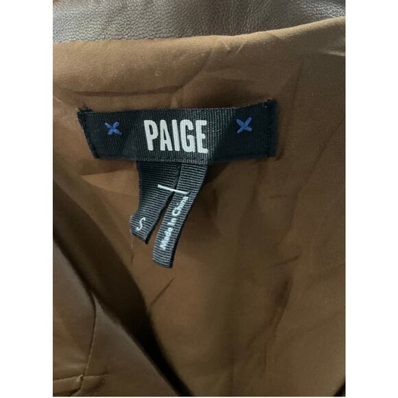 PAIGE Mayslie Faux Leather Dress Sz. S - Picture 3 of 3